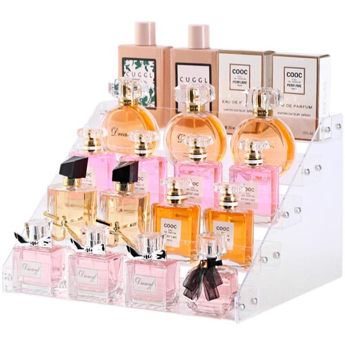 Multifunctional Nail Display Rack, New Transparent, Easy Assembly, 3-6 Layers, Nail Polish and Adhesive Organizer