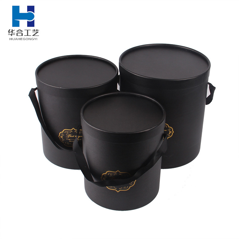 定制批发情人节鲜花包装礼盒 手捧欧式小号插花礼盒 鲜花抱抱桶