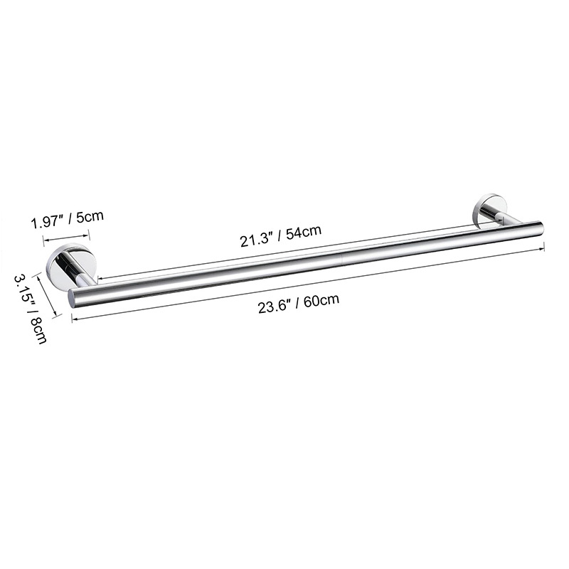 Baño transfronterizo Juego de colgantes de oro cepillado de acero inoxidable Barra de toalla Anillo de toalla Soporte de rollo de papel Gancho para ropa Kit de baño