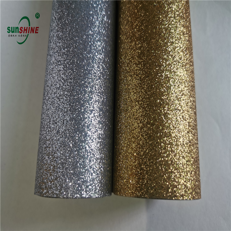 不掉粉加背胶立体闪金闪银PET防水雕刻玻璃字画金葱广告膜