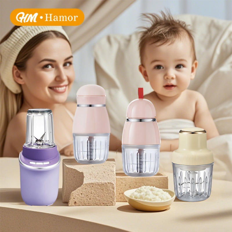 Baby Food Processor Set, Multi-Functional Food Processor for Grinding, Pureeing, and Mincing Meat