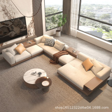 大户型康纳利意大利设计师头层牛皮贵妃组合别墅储物沙发转角异形