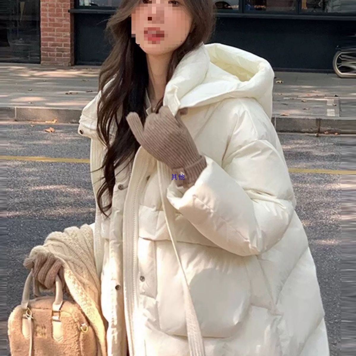 韩版羽绒服2025新款冬季中长款鸭绒加厚宽松外套淡人穿搭