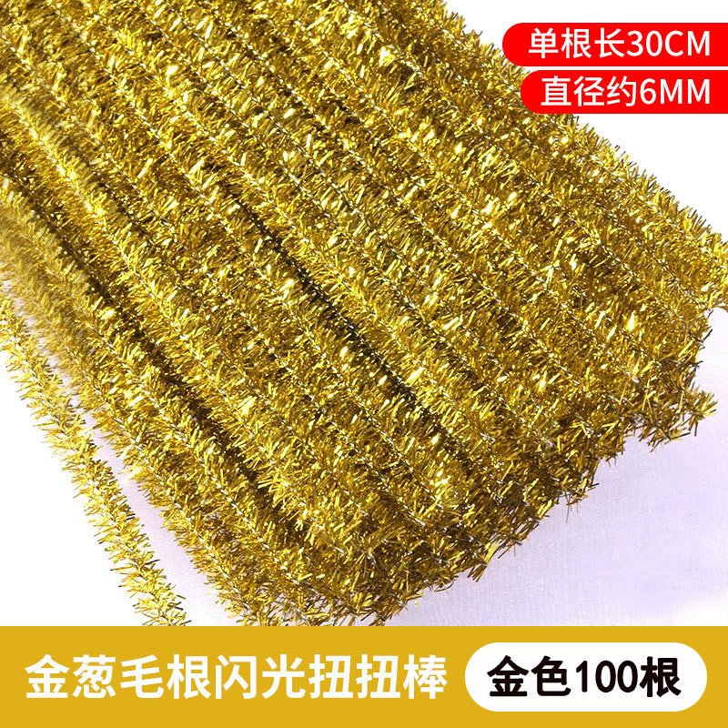 Paquete de material de ramo de varilla retorcida de macaron