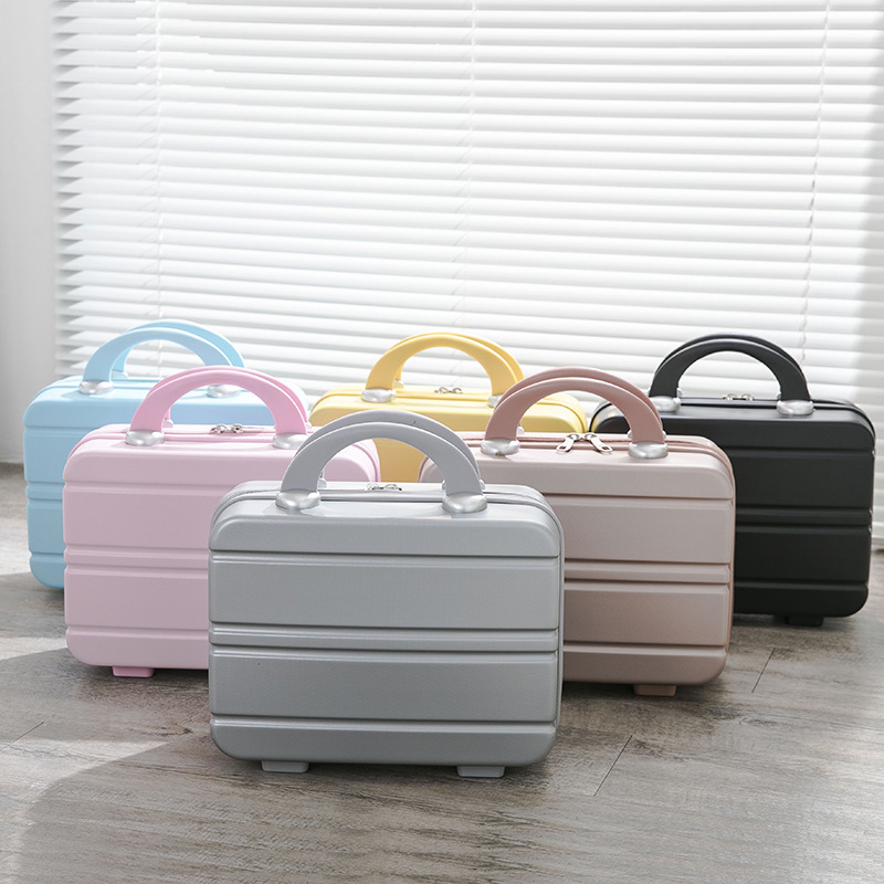 Manufacturer's New Hand Luggage Women's Small 14inch Cosmetic Case Lightweight Portable Travel Luggage Mini Cute Box