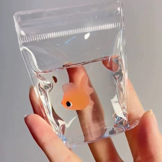 Little Red Book's Same Style Goldfish Transparent Pinch Mud-Like Slow Rebound Silicone Decompression Artifact Cross-Border Toy Wholesale