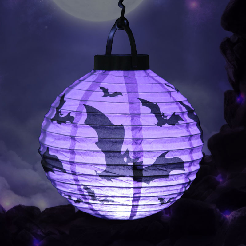 Linterna de calabaza de papel, colgante, decoración