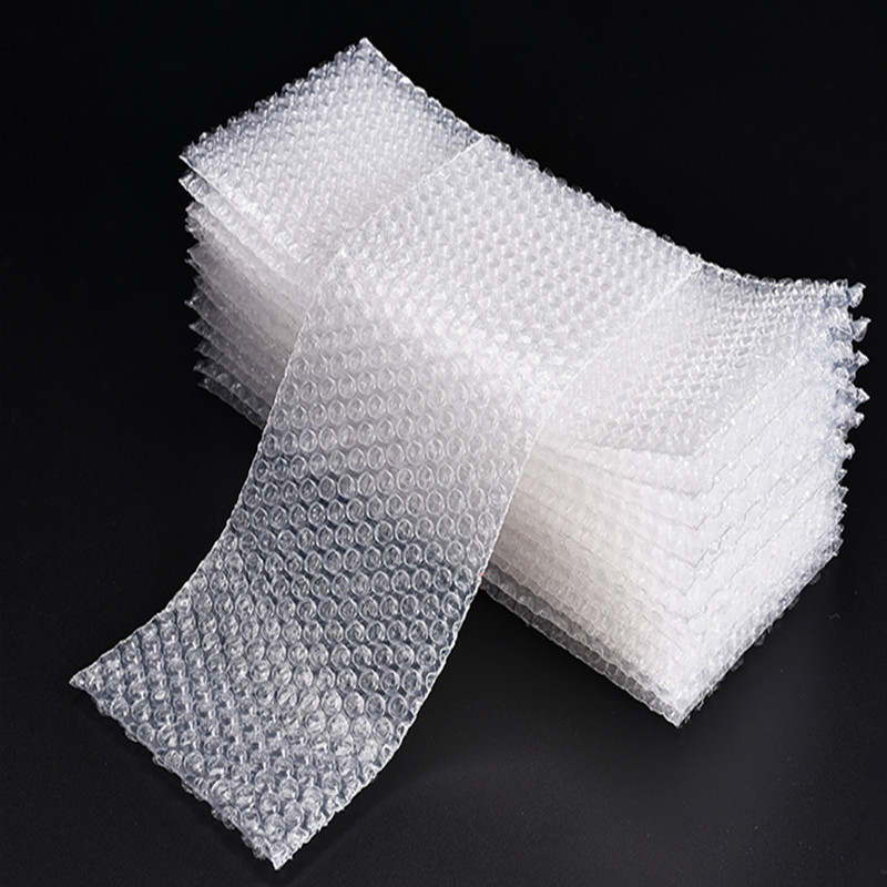 白色新款全新单层泡沫包装袋红色防震加厚气泡袋泡泡膜袋 10*15cm