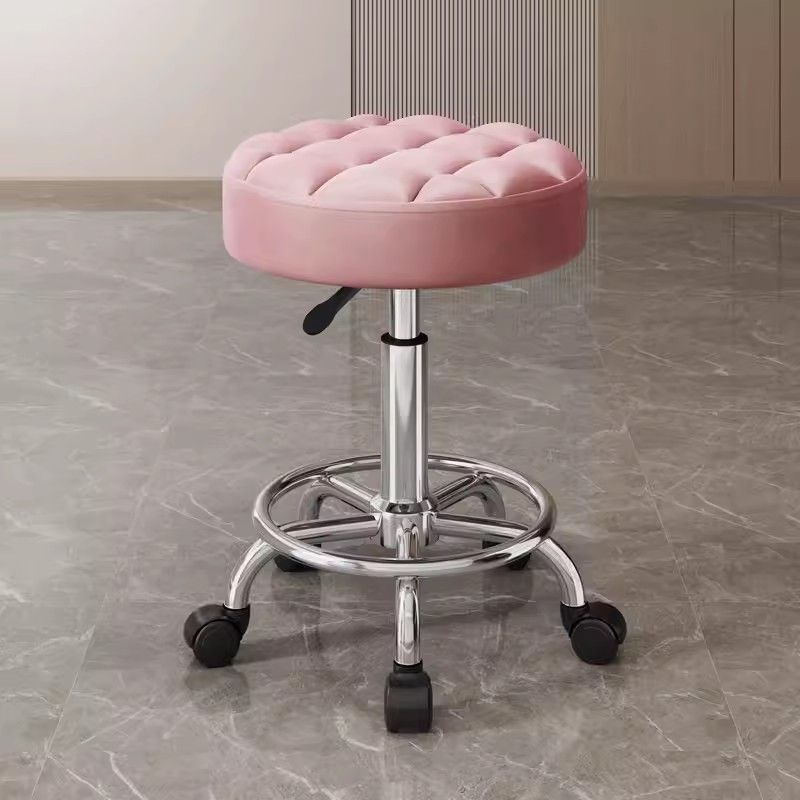 Taburete de belleza, polea de elevación rotativa, taburete de computadora, taburete de manicuría, taburete redondo, peluquería, silla giratoria, salón de peluquería especial