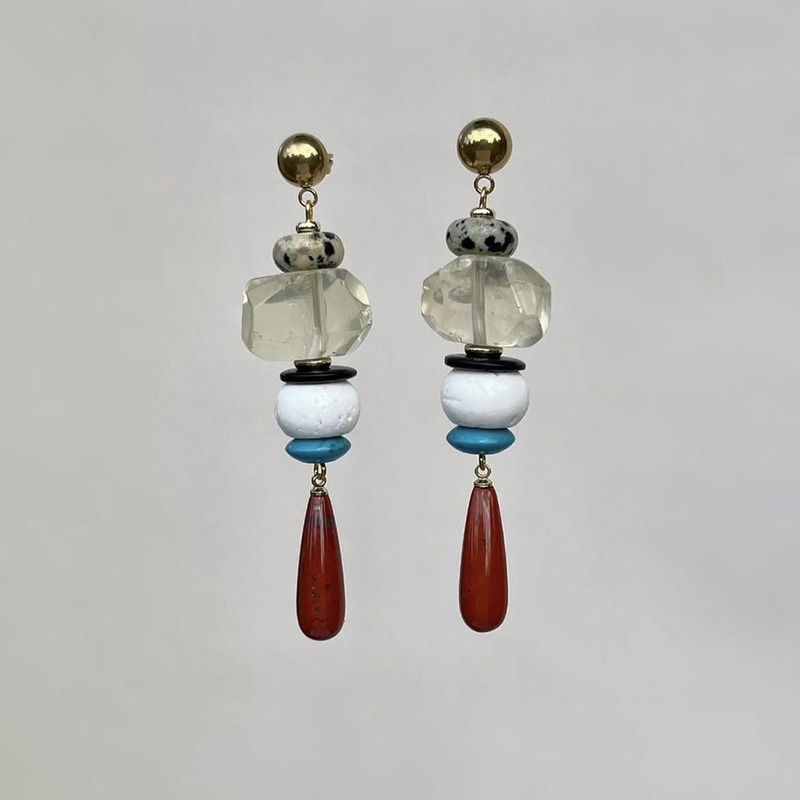 2025新款时尚小众ins个性度假风耳环跨境耳坠on holiday earrings|undefined