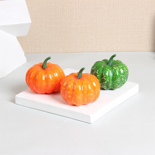 Simulated pumpkin fake fruit and vegetable model Halloween Christmas foam 85 pumpkin decoration photography props toy