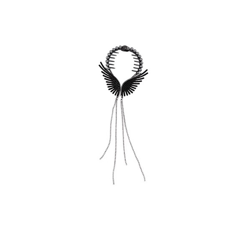 Nuevo estilo chino mariposa botón de cabello para mujeres de alta calidad flores de perla clips de cola de caballo lujoso clips de agarre de cabeza posterior falda de caballo adornamiento para el cabello