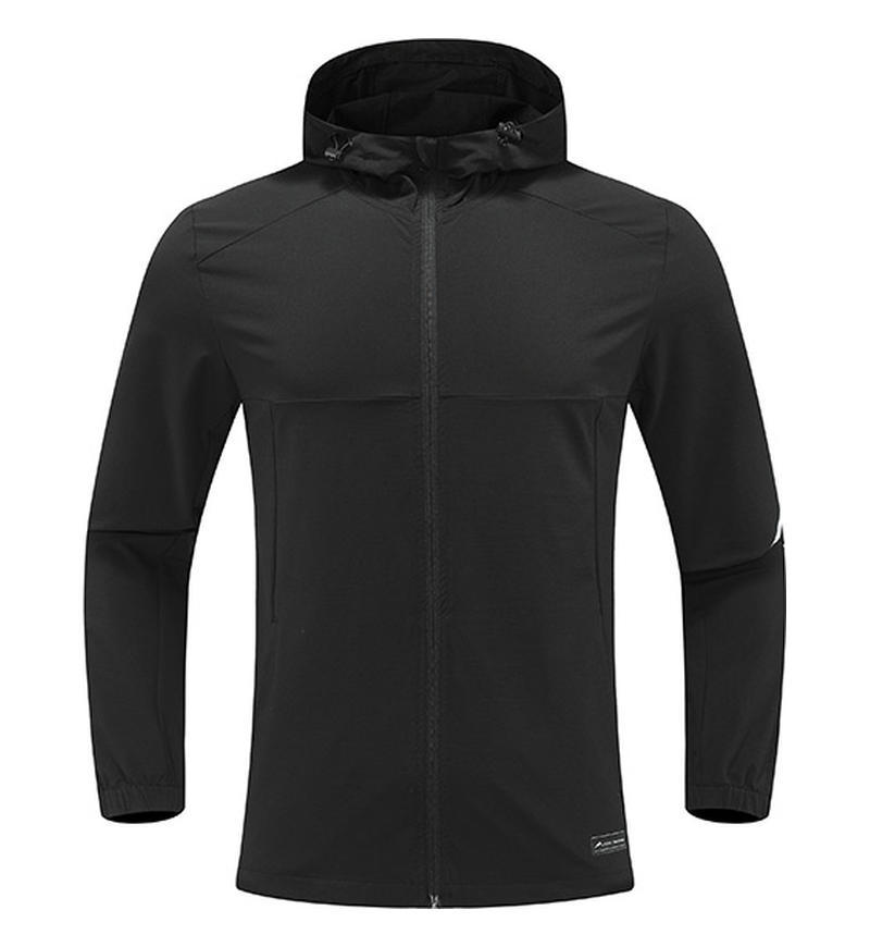 Dijia chaqueta deportiva chaqueta transfronteriza otoño e invierno moda con capucha de secado rápido manga larga al aire libre cortavientos repelente al agua para hombres