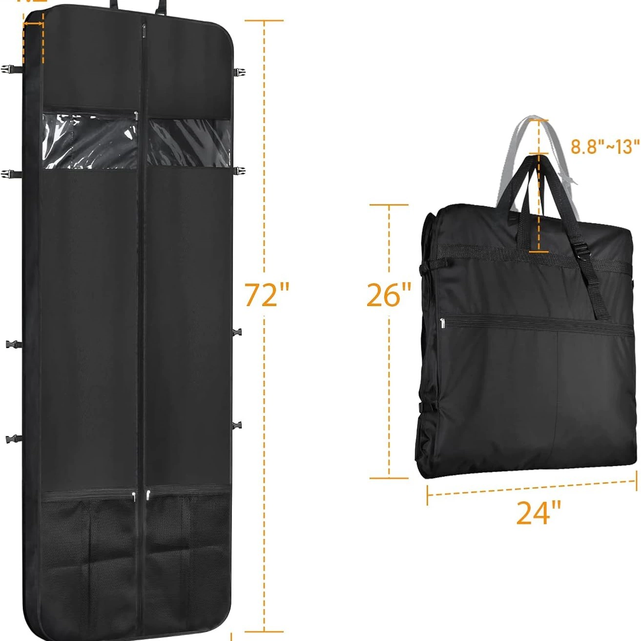 72-дюймовый пакет для свадебной одежды