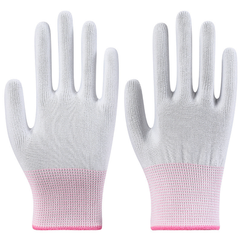 Guantes de protección laboral Star Yu Guantes antiestáticos delgados antideslizantes y resistentes al desgaste Star Yu PU508 recubiertos con palma