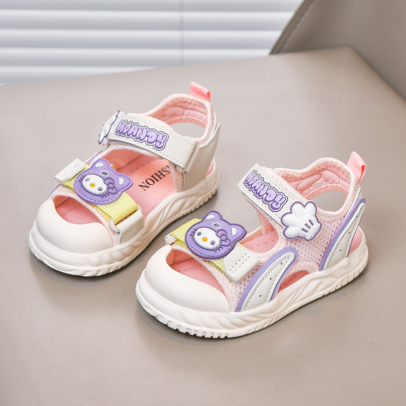 Dibujos animados para niños sandalias para bebés lindos fondo suave 2025 verano niños y niñas zapatos de playa sandalias Baotou