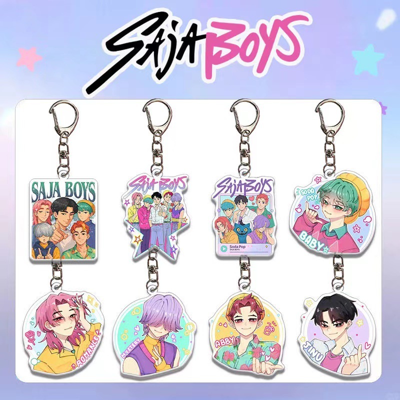 Sajaboy猎魔男团 亚克力钥匙扣  包包挂件 配件饰品 kpop明星周边|undefined