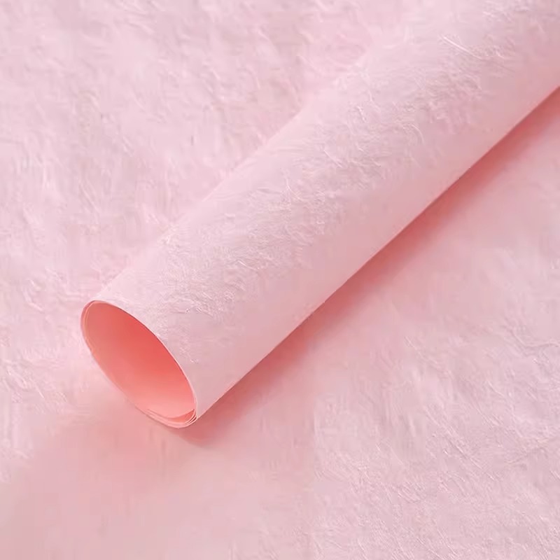 Papel de embalaje de flores teñidas de hierba amor eterno serie de paquetes de flores sólidas textura de papel Dongba floral papel de embalaje de flores
