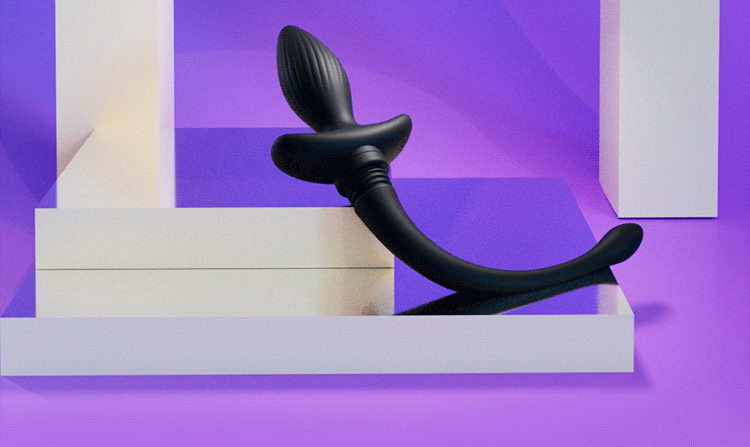 Remote-Control Vibrating Anal Plug with Swinging Dog-Tail Design, 10 Frequencies, Silicone, Rechargeable — detail image 12