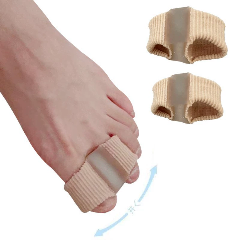 Трансграничное новое гелевое волокно для коррекции пальцев ног, вальгусный разделитель пальцев ног, ортопедические изделия с двойным отверстием, нейлон