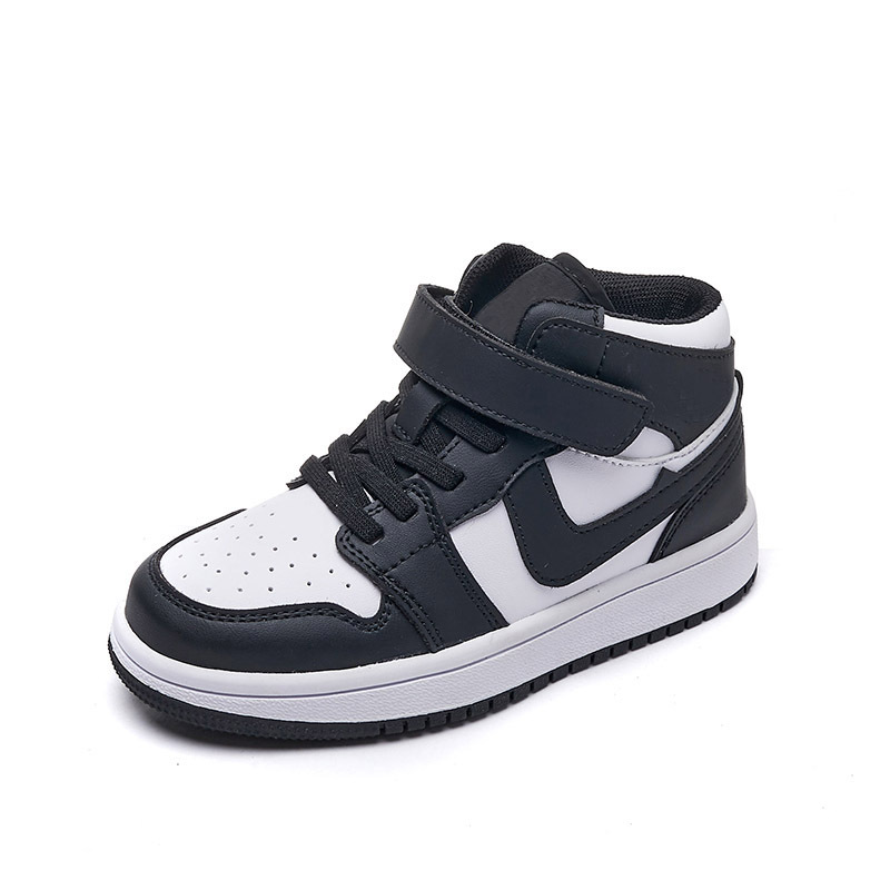 Barnskor 2023 höst och vinter nya barnbasketskor mode trend pojkar casual skor flickor höga toppar_voghion.com