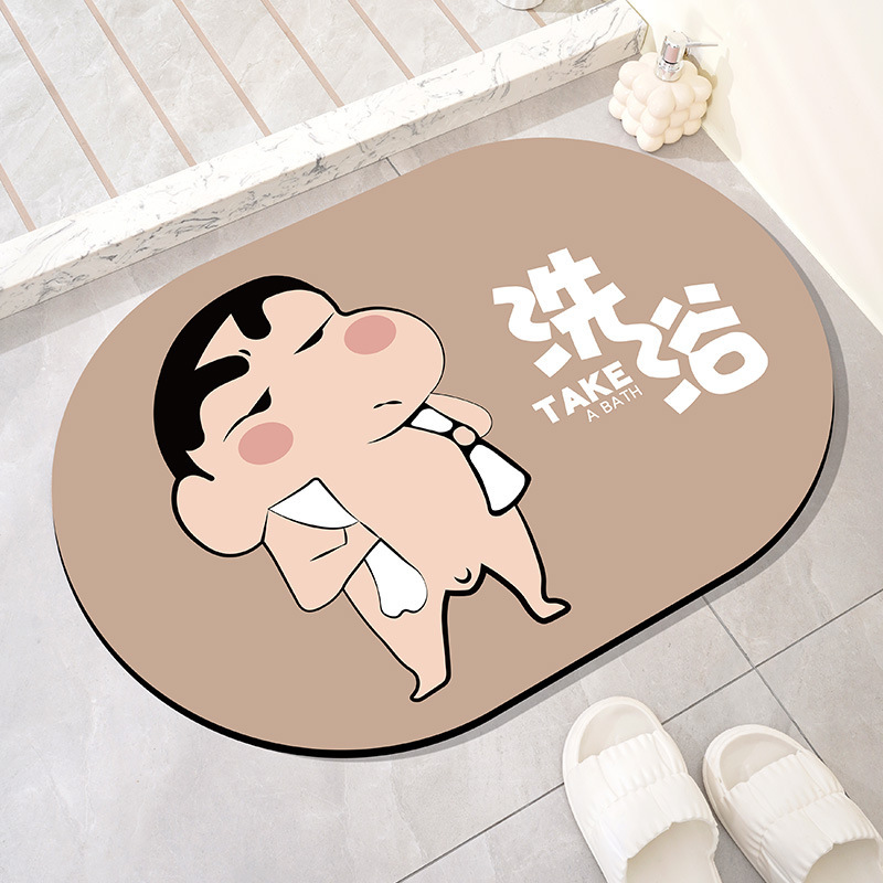 Cute Cartoon Bathroom Floor Mat Toilet Foot Mat Toilet Door Diatom Mud Mat Absorbent Dirt Resistant Anti-Slip Mat Cute Cartoon Bathroom Floor Mat Toilet Foot Mat Toilet Door Diatom Mud Mat Absorbent Dirt Resistant Anti-Slip Mat