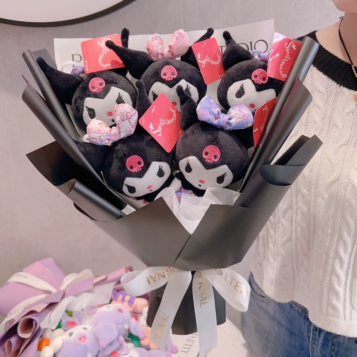 Sanrio, кукла, подарок на день рождения, букет