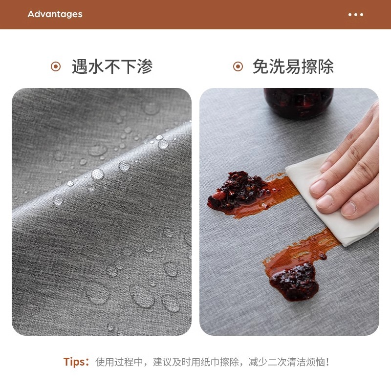 Teal de mesa de viento moderno simple algodón lino de alta calidad comedor impermeable a prueba de aceite lavable mesa de té teal de mesa