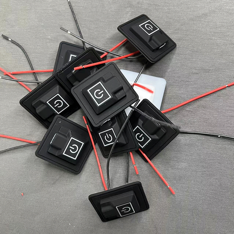 Supply integrated usb type-C Port input type three-speed temperature adjustment sewing silicone switch with waterproof function Supply integrated usb type-C Port input type three-speed temperature adjustment sewing silicone switch with waterproof function