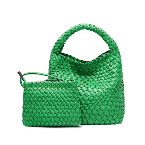 Unique Design Woven Handbag Vegetable Basket Fashion Trend Shoulder Crossbody Bag Summer New Versatile Mother and Daughter Bags