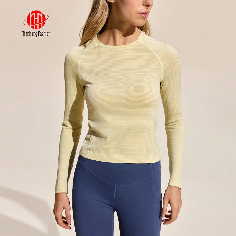 New Golf Women's Long-Sleeved T-Shirt Sports Top Knitwear Outdoor Slim Running Fitness Slim Yoga Wear