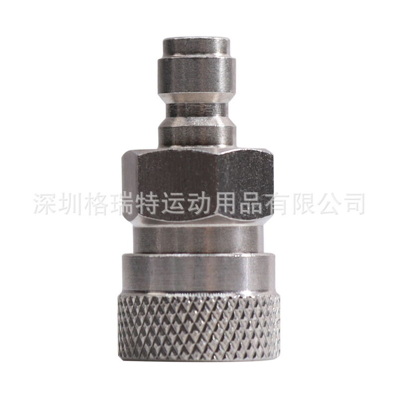 不锈钢一体快速接头公母头高压气管转接头快接头