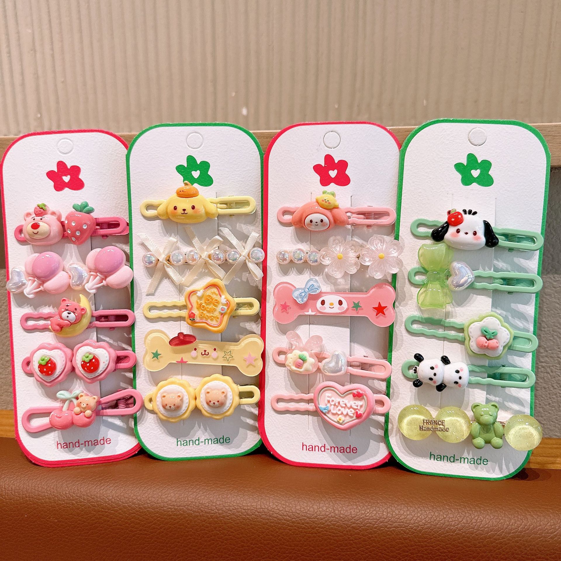 Horquilla de acrílico para niños, clip de pico de pato Sanrio para bebé femenino, accesorios para el cabello de alta calidad para niñas, clip lateral para niñas