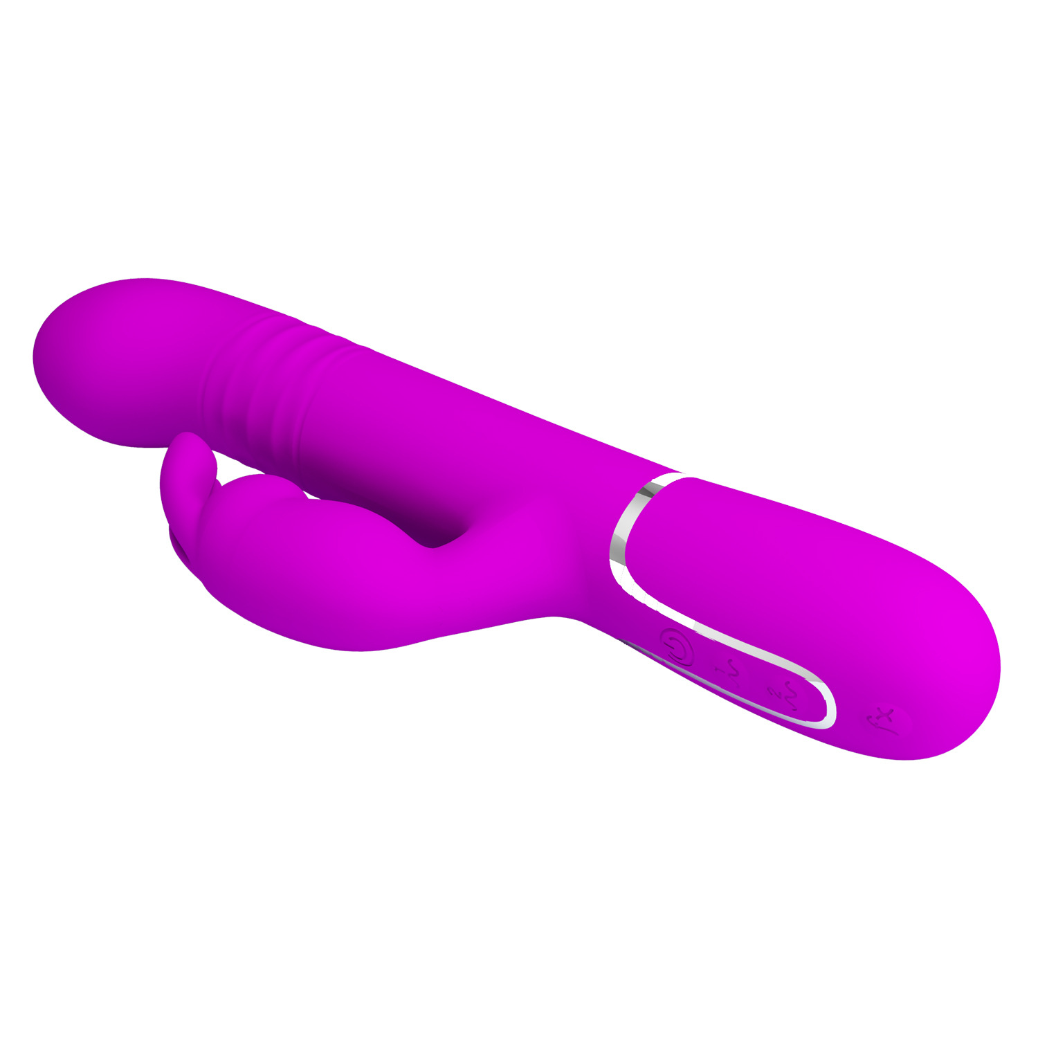 Rabbit Vibrator Multi-frequency Rotating Bead Telescopic Massager_voghion.com