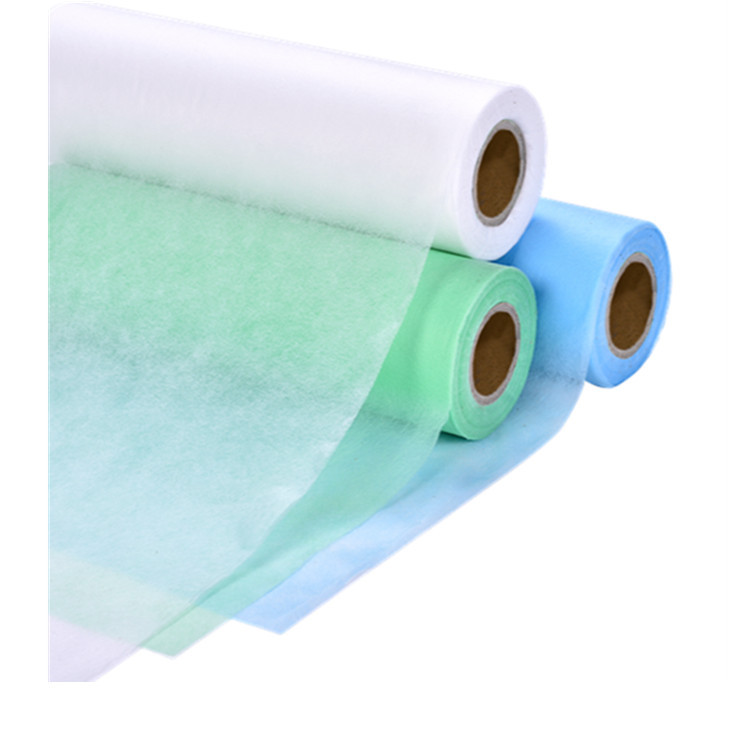 工厂现货防护服用sss无纺布一次性防护服面料pe+pp透气纺粘无纺布