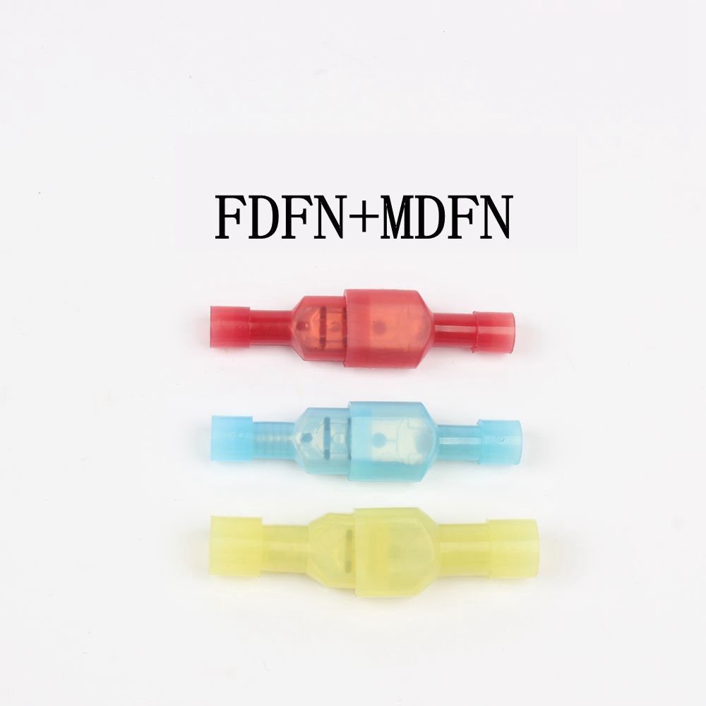 尼龙全绝缘冷压端子接头FDFN/MDFN1.25/2/5.5-250套装公母各50pcs
