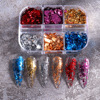 Brand platinum nail sequins for manicure, nail decoration, internet celebrity, gold and silver