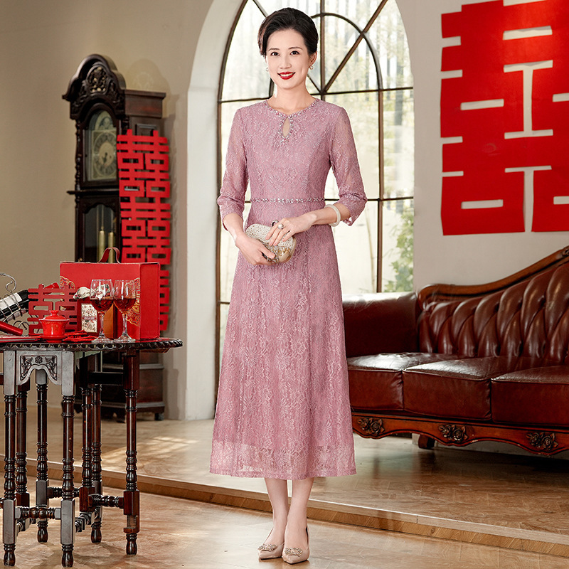 年轻妈妈婚礼礼服高贵结婚休闲高端品牌新娘喜婆婆婚宴装平时可穿|undefined