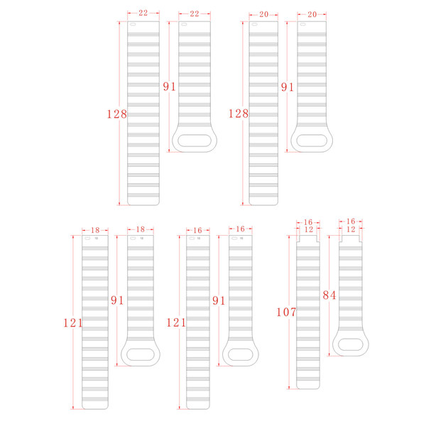 Suitable for Samsung/Huawei/Huami/Gamin/Loopback magnetic silicone…