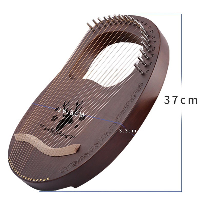 Single-board 16-tone lyre 19-tone Harp 10-string 7-string lyre instrumento musical portátil lyre piano fábrica al por mayor