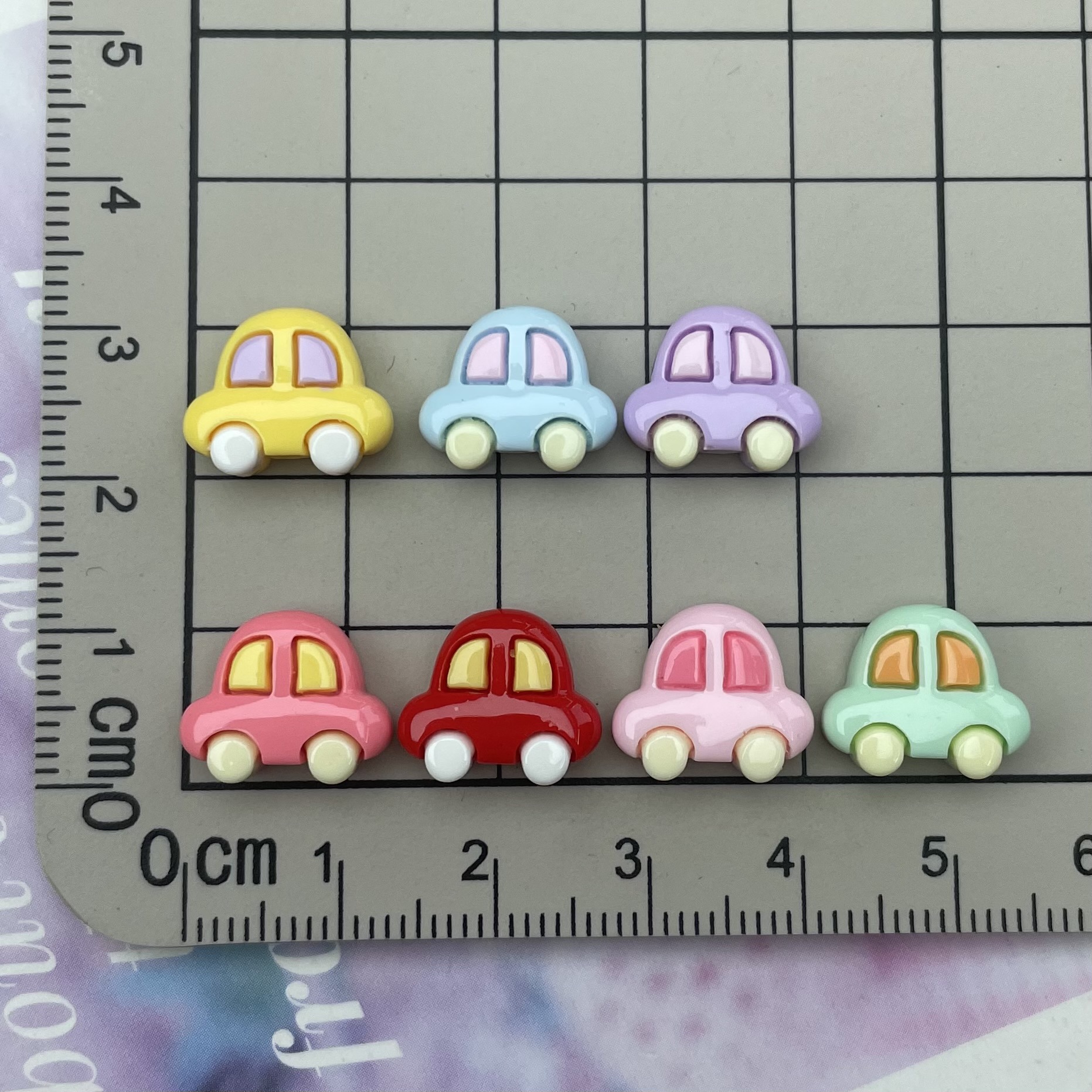 Campana nota nuevo Mini tamaño pequeño brillante resina accesorios horquilla teléfono Shell espárragos accesorios de uñas material pegatinas