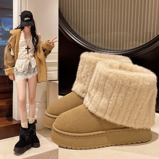 ��Ͳѩ��ѥŮ�����ӽq�Ӻ�2025�¿����r��ëë��ѥ������m��Ь