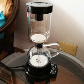 电动咖啡虹吸壶家用手动煮虹吸式咖啡壶耐热玻璃礼盒套装