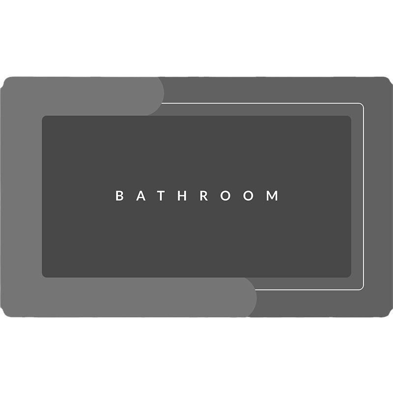 Nueva puerta de baño de secado rápido alfombra de piso absorbente baño antideslizante alfombra de piso hogar alfombra de cocina alfombra a prueba de aceite