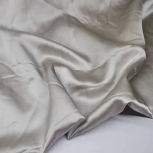 19mm Beige Gray Silk Cotton Satin Shirt Skirt Fashion Lining Fabric
