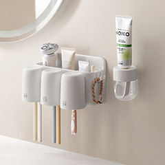 歯ブラシホルダーうがいコップホルダー穴なし壁掛け式浴室トイレ壁掛け式電動歯ブラシホルダー
