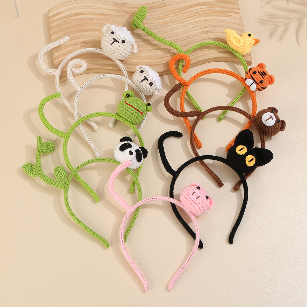 Children's cute knitted headband handmade
