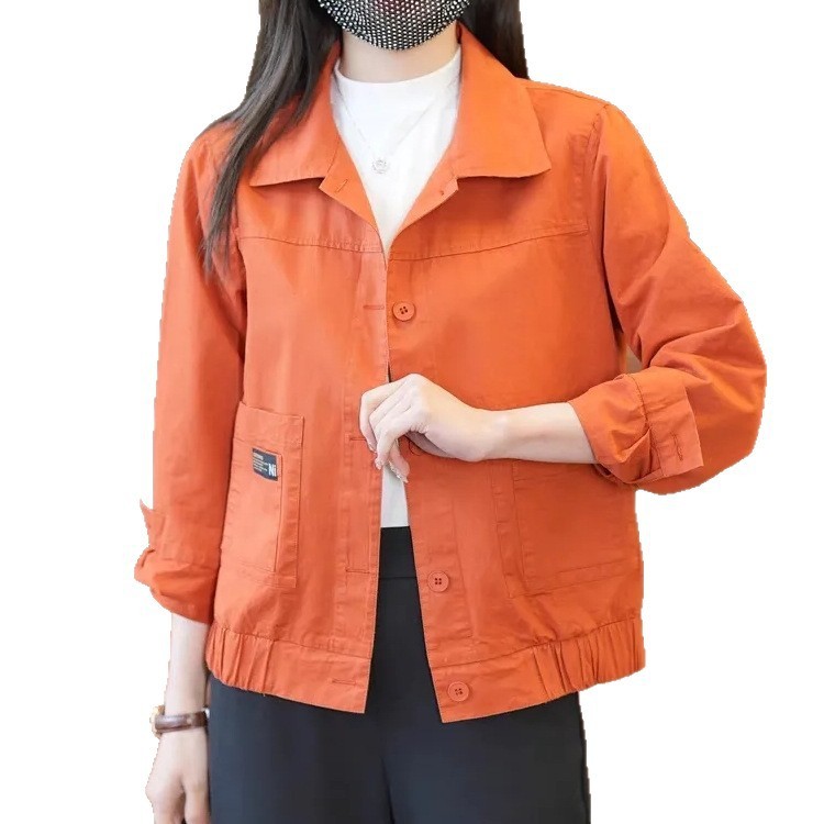 休闲夹克短外套女2025年春秋季新款时尚显瘦小个子工装风上衣|undefined