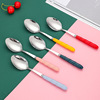 Spoon stainless steel, fork home use for food, high quality tableware, internet celebrity