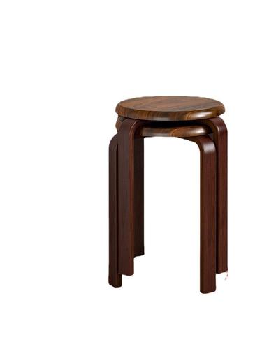 专用客厅木凳餐桌凳子家用实木头圆凳可叠放凳板凳现代简约餐厅
